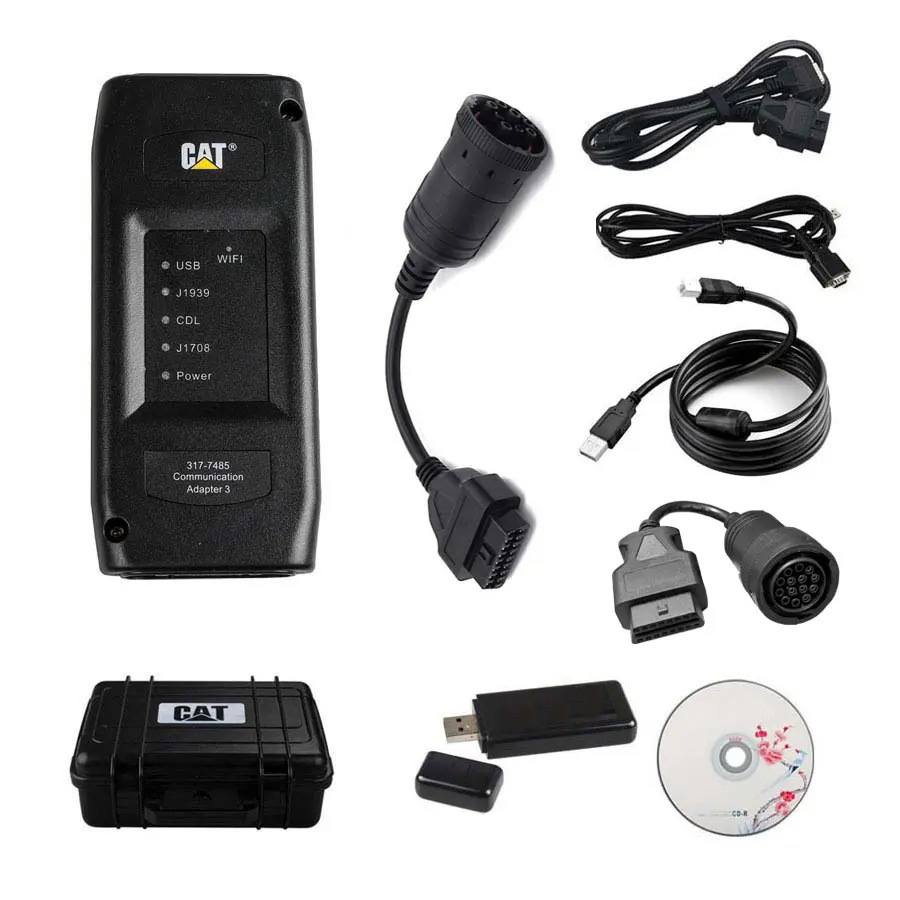 CAT ET3 2019A USB WIFI CAT3 2022A卡特专检卡车故障诊断仪