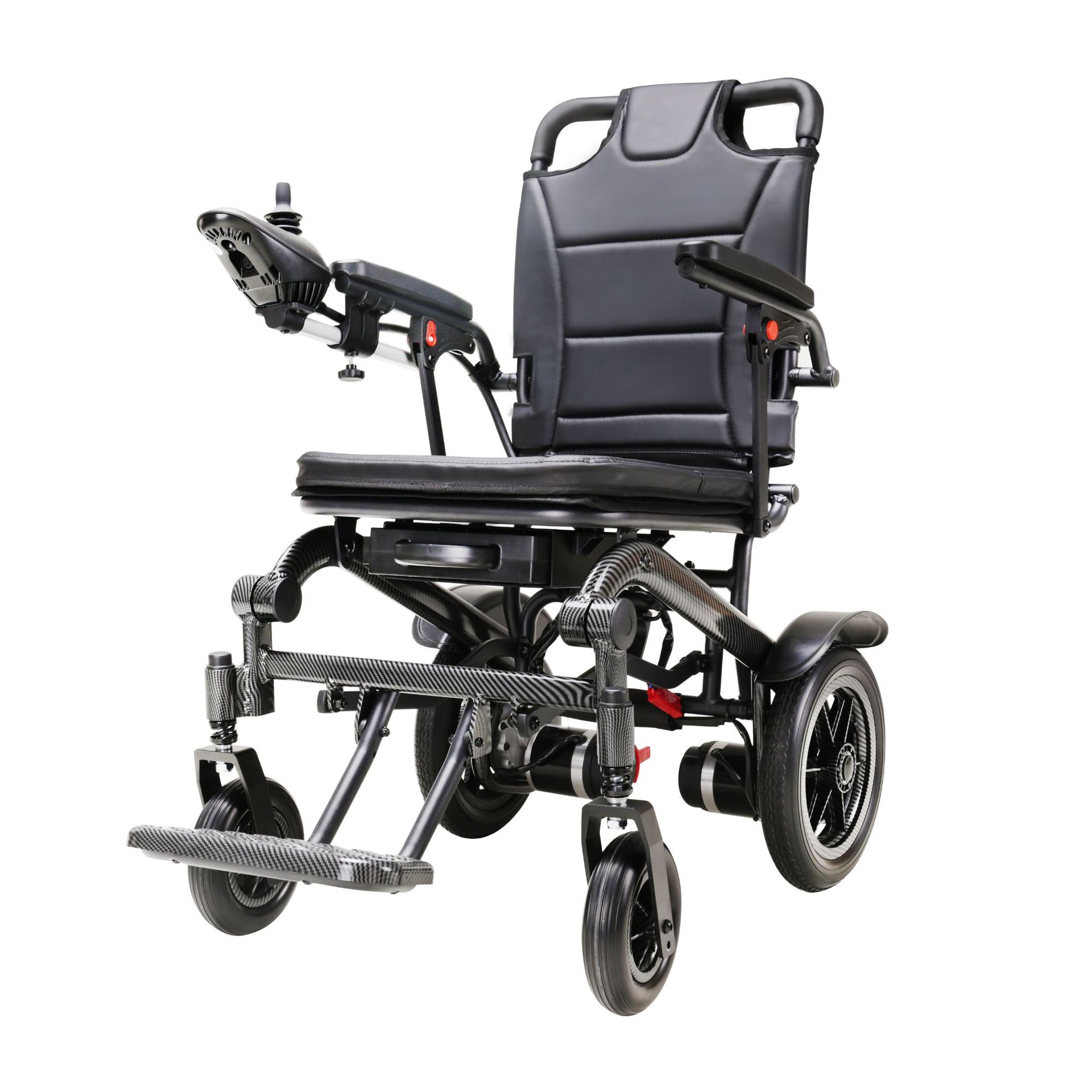 纤维电动轮椅可折叠电动智能锂电池轮椅适用于老年人残疾人腿脚人