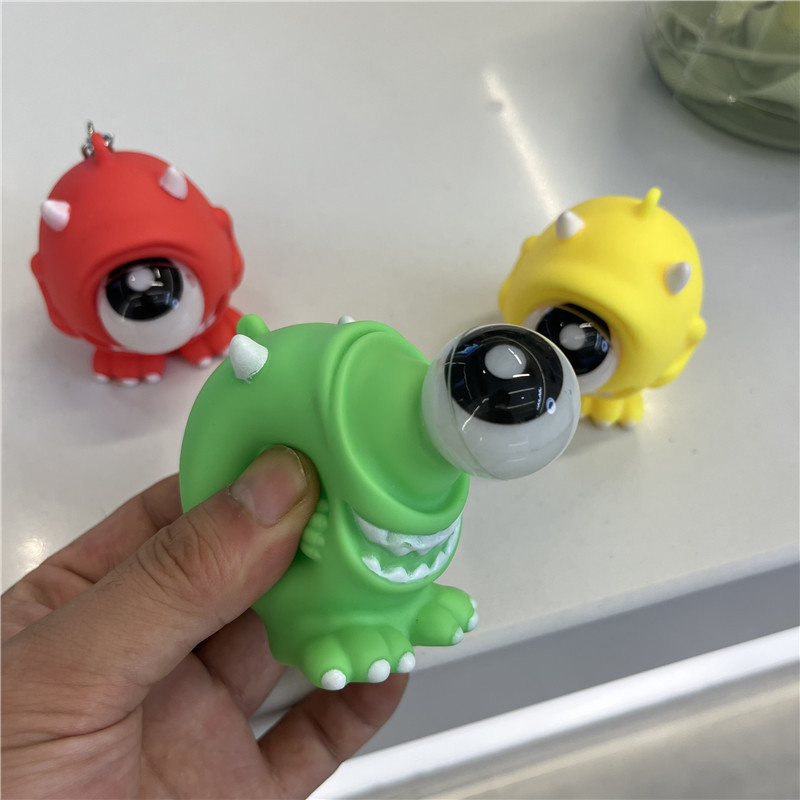 Creative Staring Big Eyes Decompression Squeezing Toy Children's Eye Burst Toys Keychain Handbag Pendant One-Eyed Small Toy