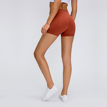 一件代发裸感健身短裤 性感显瘦高腰提臀弹力瑜伽跑步运动热裤