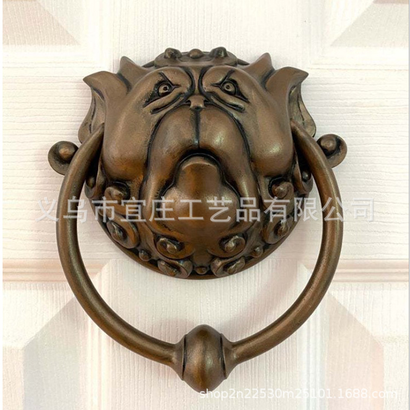 door knockers 跨境龙脸门把手壁挂树脂工艺品迷宫门环家居装饰品