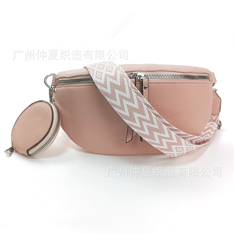 Cross-Border Hot Selling Dumpling Bag Fashion Chest Bag Women's Shoulder Crossbody Saddle Bag Large Semicircle Waist Bag Crossbody Shoulder Bag women bag