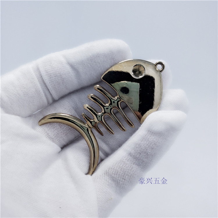 创意鱼骨绕线器卡通绕线盒金属缠线器耳机线绕线圈理线器工厂