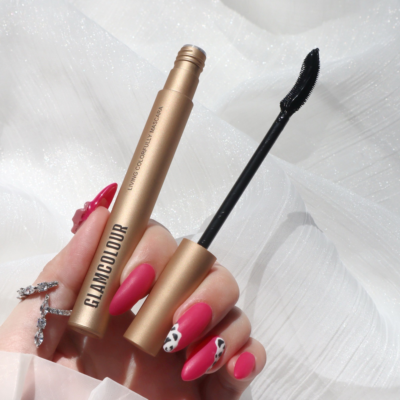 Tiktok GlamColour Long Curling Volume Mascara Beginner Distinct Look Waterproof Sweat-Proof Not Smudge