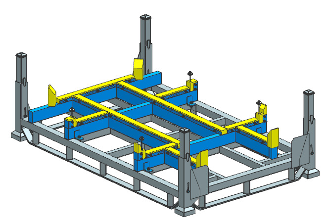 锂离子动力电池料架 锂离子电池铁架 锂离子电池转运架 电池铁架
