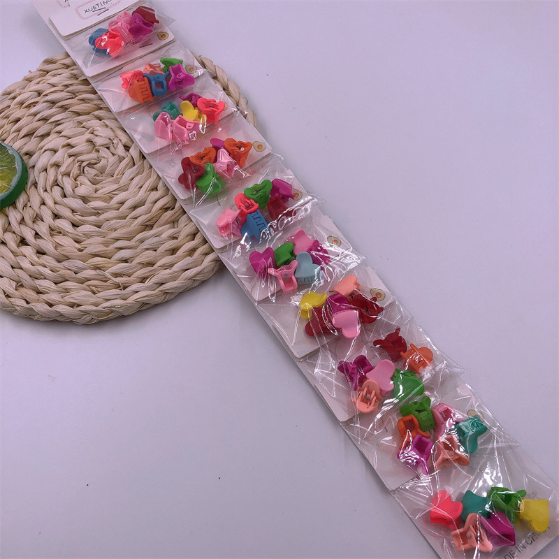 New Product Elegant Mini Color Small Jaw Clip Braided Hair Card Internet Celebrity Cute Clip 2 Yuan Store Supply