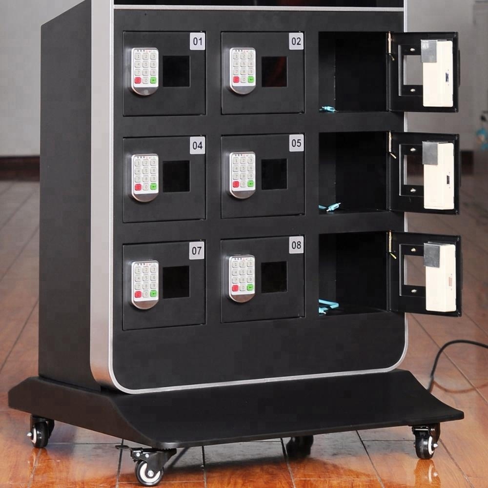 42寸立式广告机 4s店商场景区手机充电柜 洗浴中心手机充电加油站