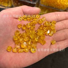 厂家批发天然蜜蜡金珀切面DIY饰品配件 颜色漂亮鸡油黄 蜜蜡批发