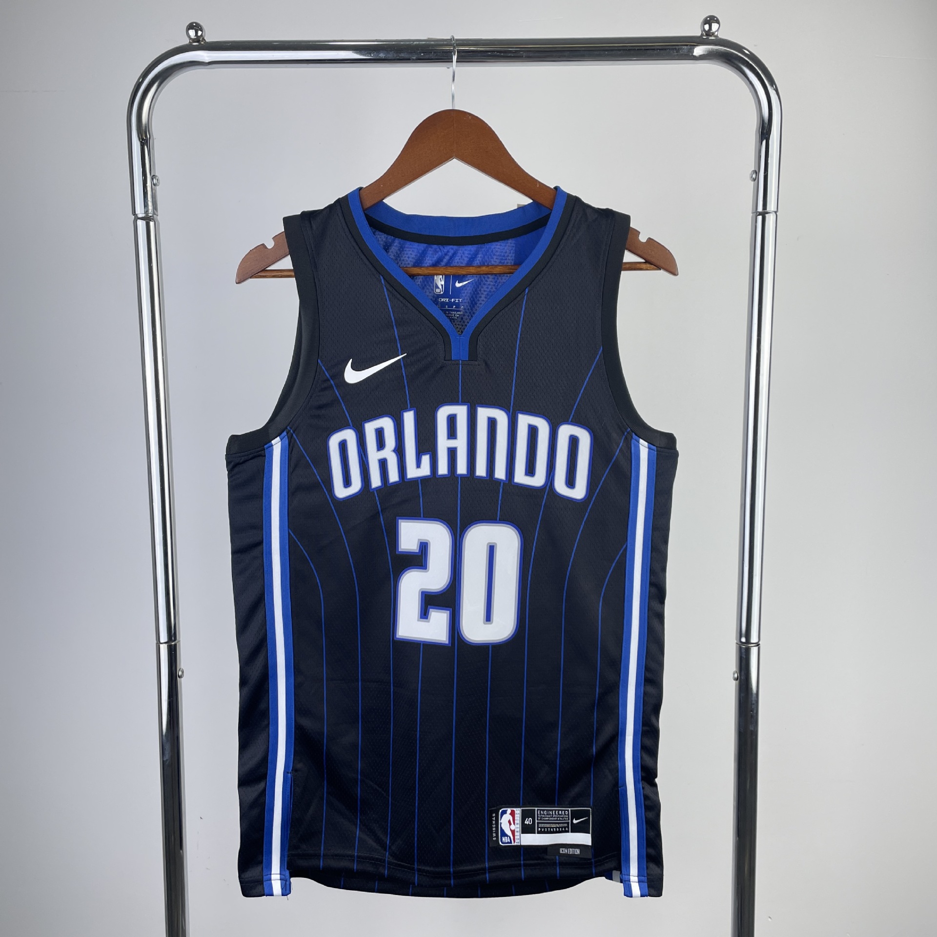 23赛季魔术队 黑色条纹 10号 波尔 1号 麦迪50号 安东尼篮球nba球