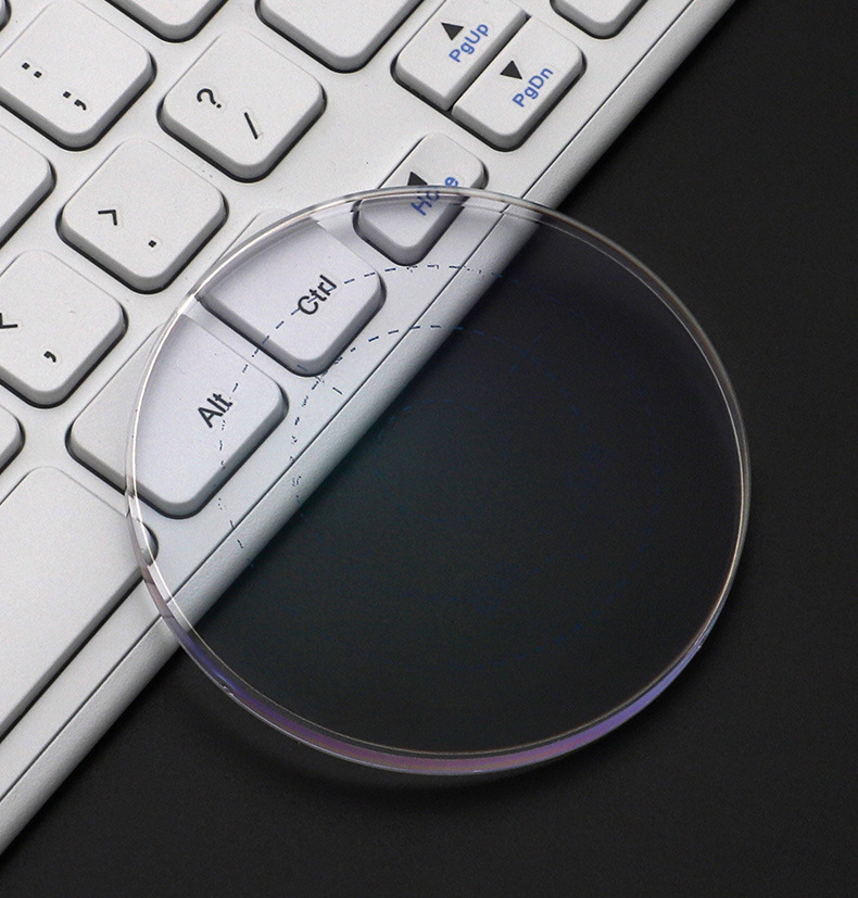 61非球面防蓝光环焦镜片 青少年360度全焦镜片 学生近视眼镜片