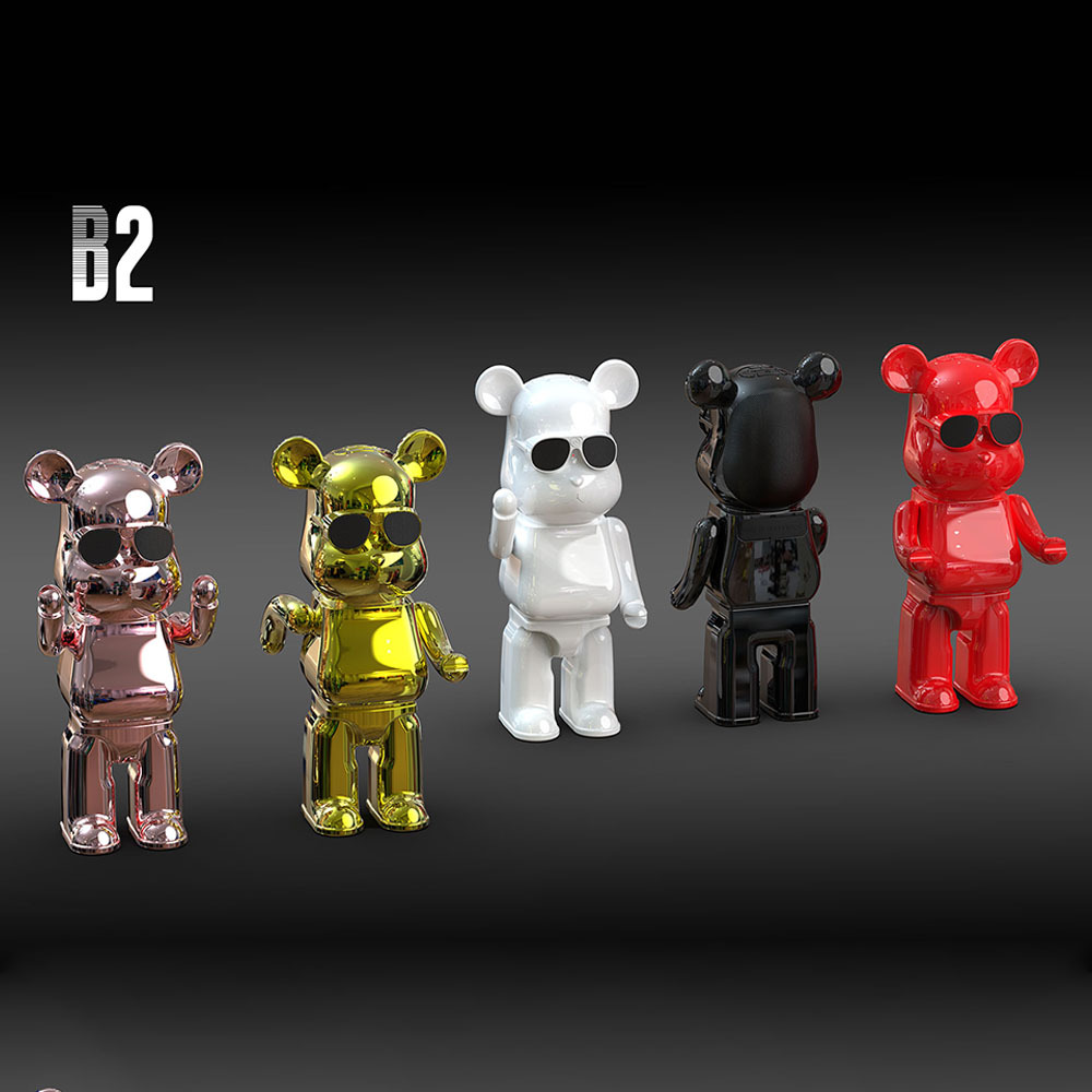 新款b2暴力熊蓝牙音箱电脑桌面音响客厅摆件插卡小音箱生日礼物