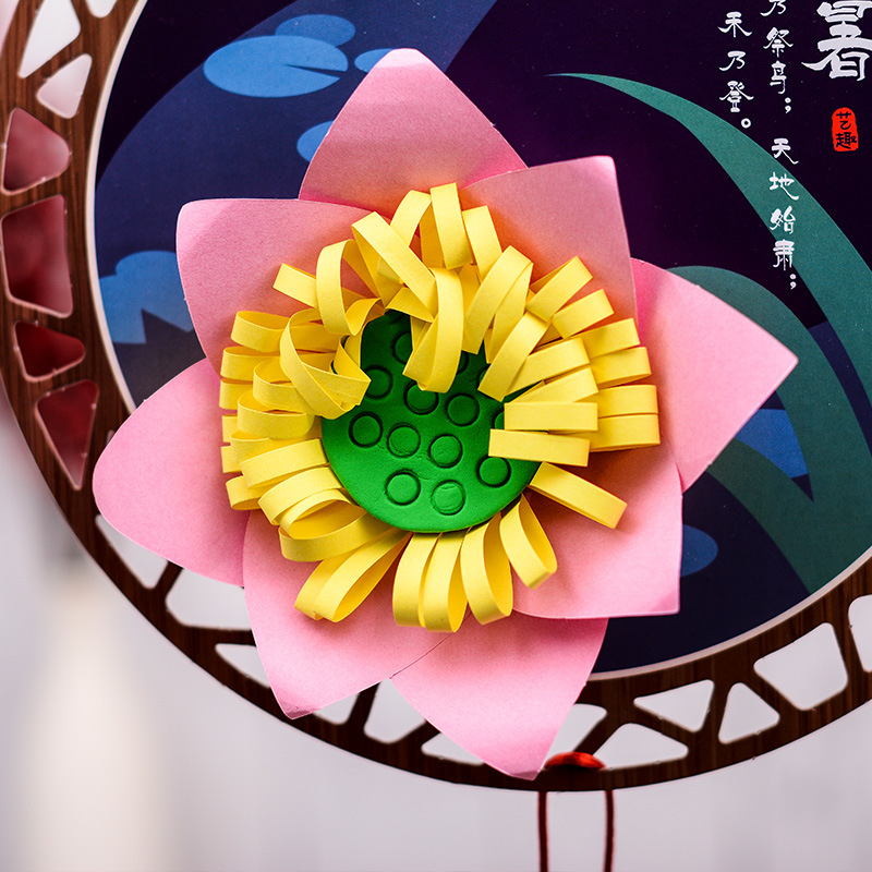 幼儿园儿童手工diy制作亲子无纺不织布材料包24节气创意小寒挂饰