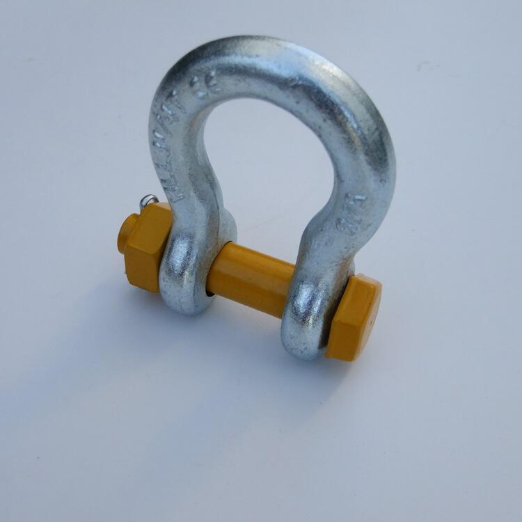 弓形轻重型美式高强模锻卸扣起重船用吊装d型卸扣 钢丝绳u型卡扣-询价