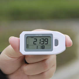 新款中文夜光公里卡路里3d电子计时计步器 跑步器万步器运动记数