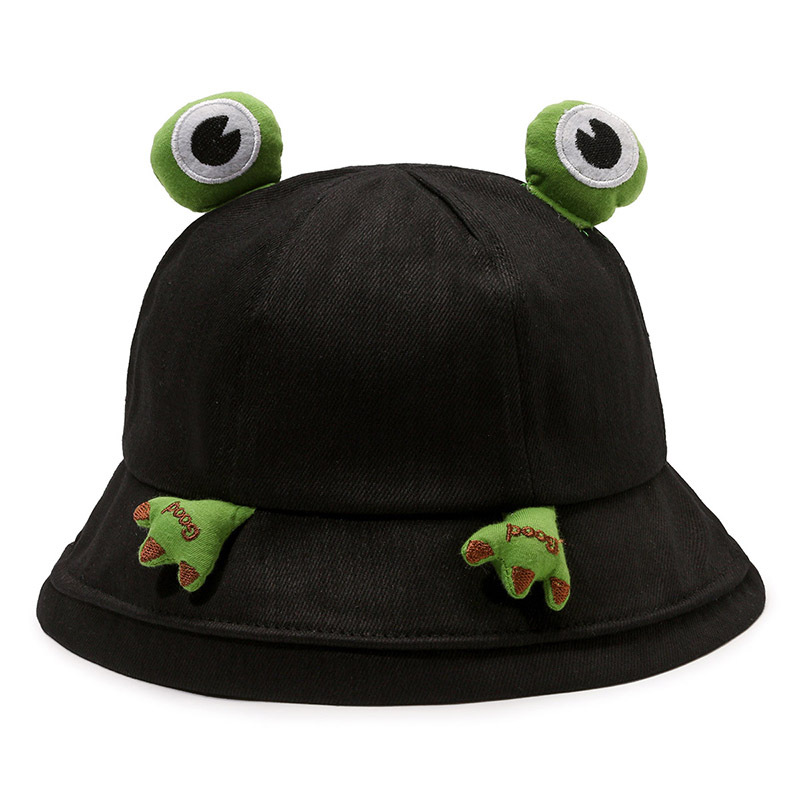 New Cute Cartoon Frog Hat Female Spring and Summer Korean Fisherman Hat Student Anti-Sunburn Sun Hat Bucket Hat Tide