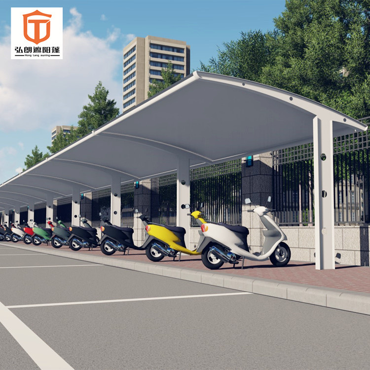 膜结构汽车棚膜结构停车篷遮阳棚充电桩雨棚电动车雨棚张拉膜车棚