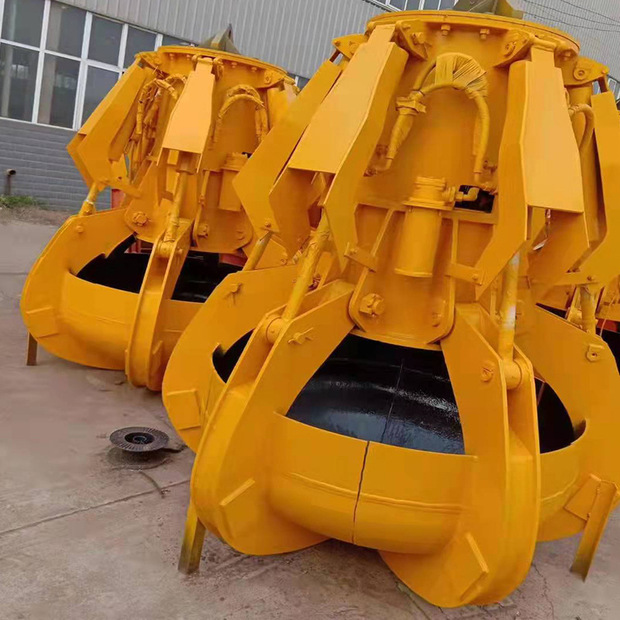 两瓣四瓣六瓣起重机电动抓斗 配件小型电动抓斗 吊车液压电动抓斗