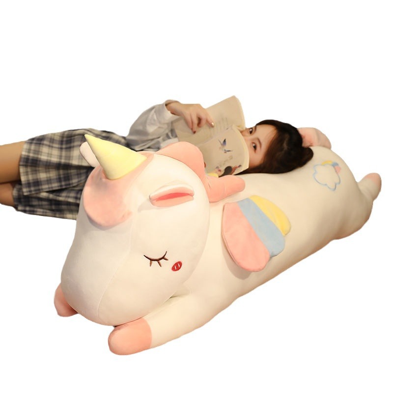 Internet Celebrity Unicorn Doll Plush Toys Large Size Cute Super Soft Girls' Bed Sleeping Ragdoll Pillow Doll