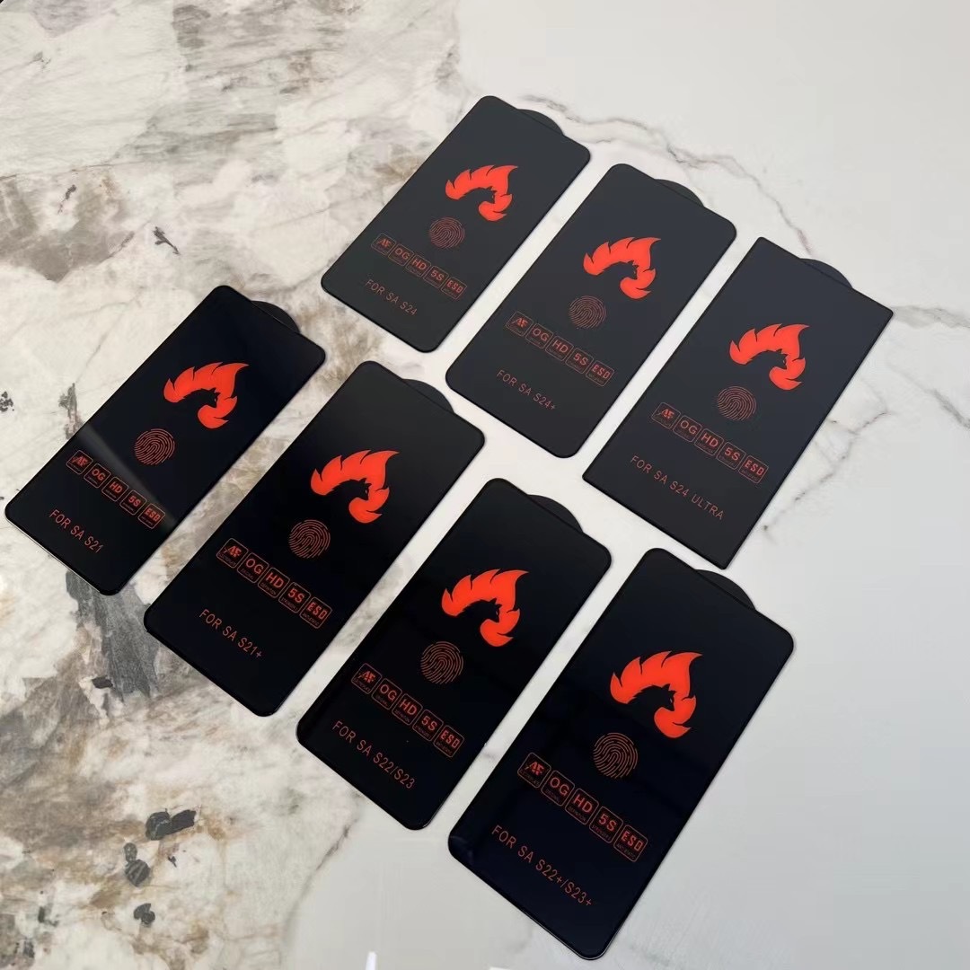 new新款火狼高铝玻璃钢化膜c2 12promax 13mini,14pro ip15保护膜