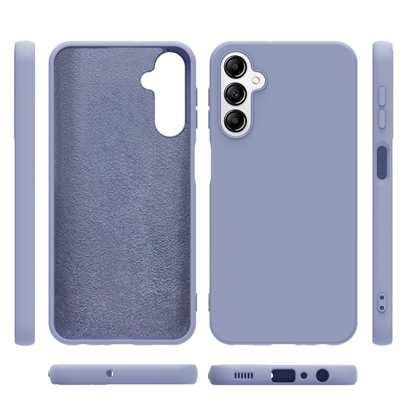 Applicable to Samsung A14/A34/A24/Liquid Silicone Phone Case A54 All-Inclusive Silicone Soft Case Flocking Protective Case