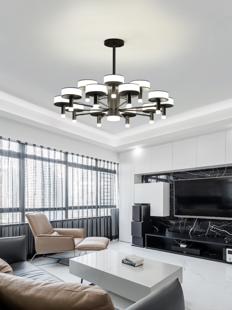 现代简约客厅吊灯北欧大气家用大灯卧室餐厅吊顶灯具2021年新款