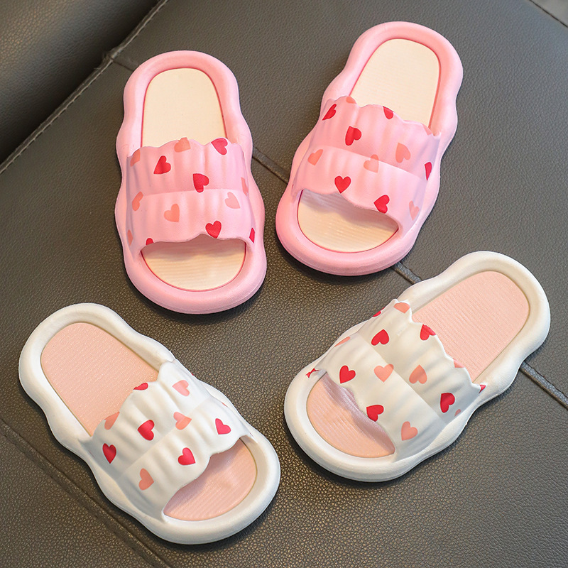 girls‘ slipper summer children‘s slippers non-slip soft bottom indoor home children medium and big children boys baby girls