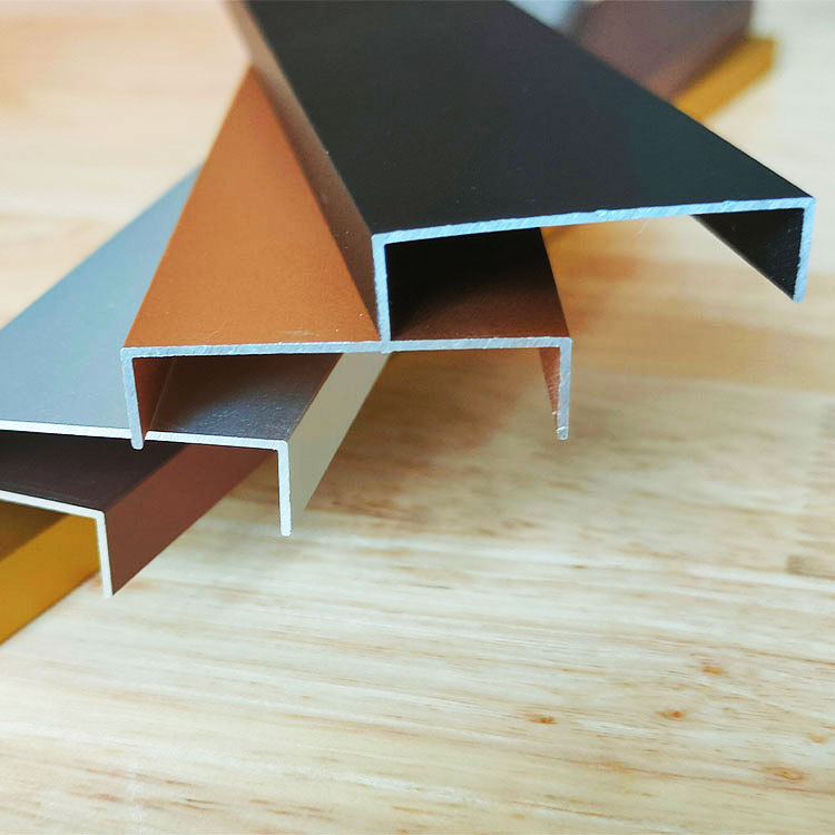 u槽铝型材 铝合金u型金属固定卡槽 背景墙装饰收边条u槽扣条