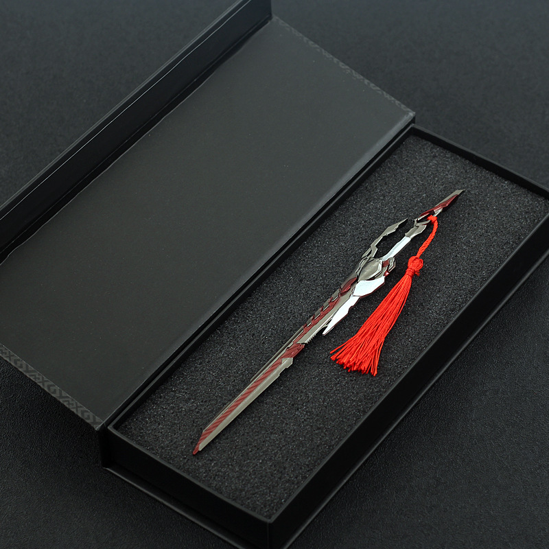 吞噬星空周边 罗峰九系战刀 合金武器摆件兵器收藏学生玩具22cm