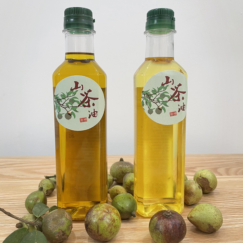 500ml深一野山土茶油营养食用外用农家初压榨纯茶籽油木本食用油