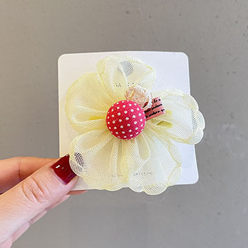 儿童发饰女童超仙花朵发夹宝宝可爱边夹公主夹子头饰女孩清新发卡