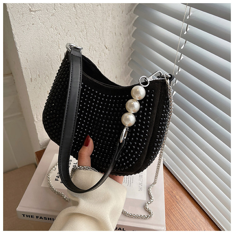 Fashion Light Diamond Bag Women's Bag Spring New Fashion Shoulder Underarm Bag Internet Celebrity Foreign Trade Wholesale Niche Women Bag