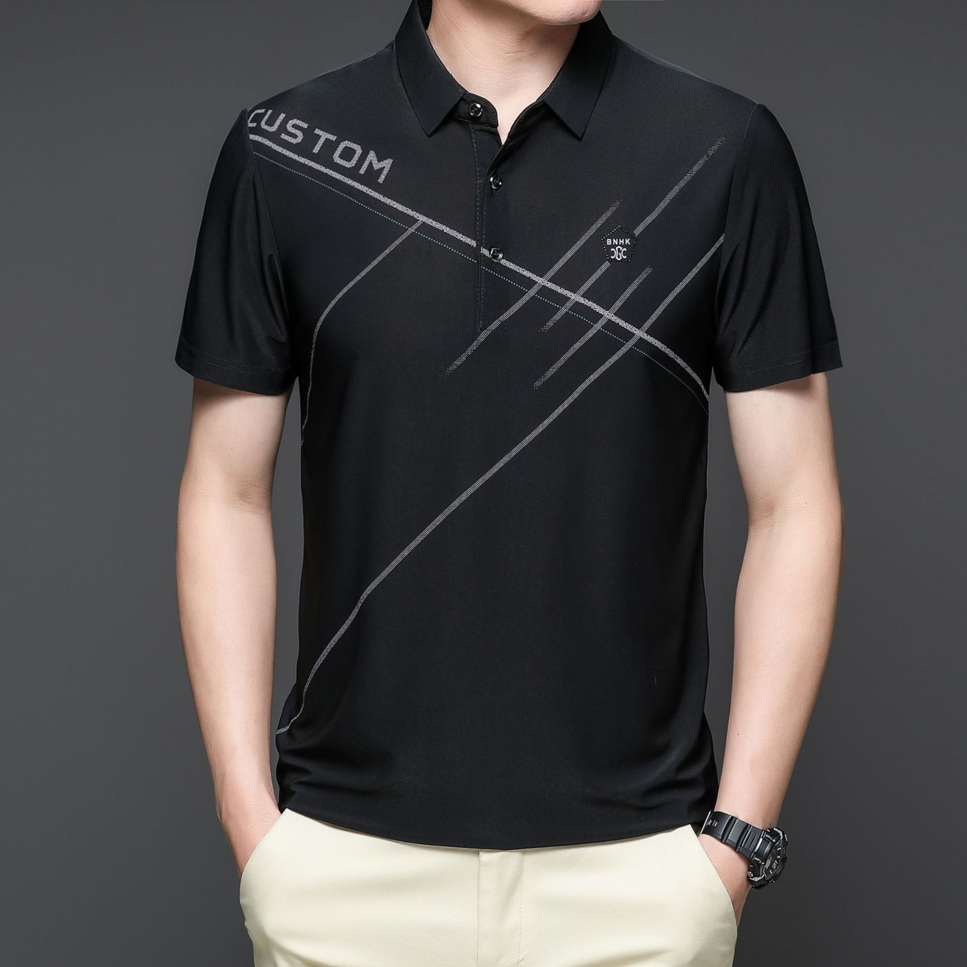 衫男时尚潮牌休闲翻领纯棉透气男士t恤相似店铺>进入本店铺>厂房面积