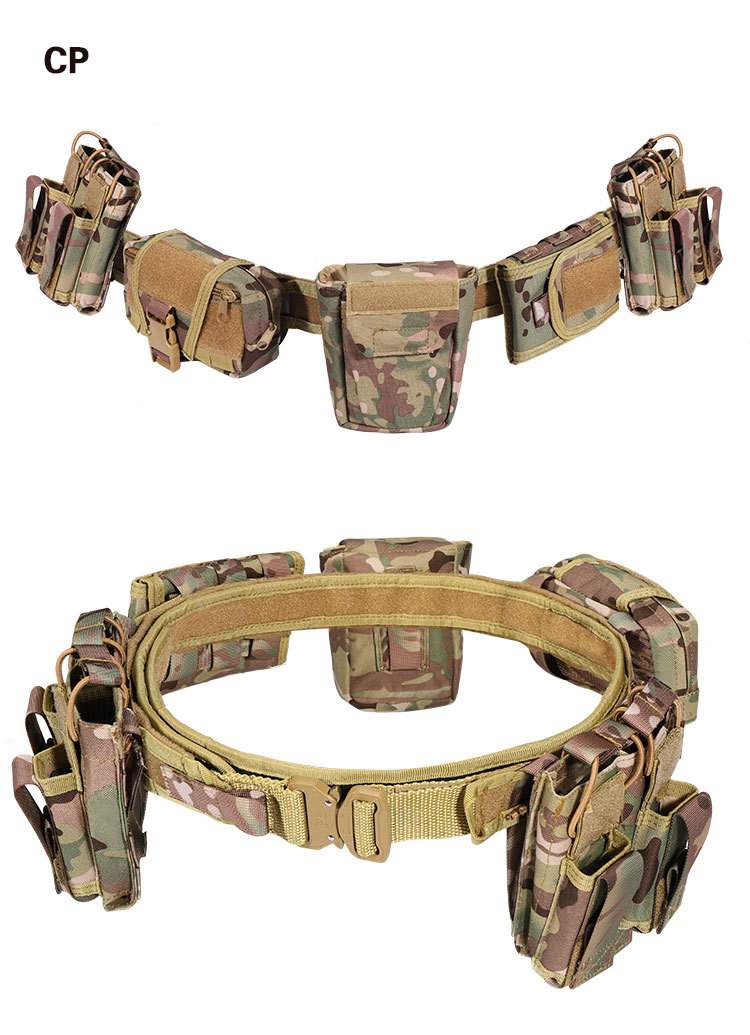 雅科达战术腰带户外巡逻多功能五件套尼龙可拆卸调节战术腰带