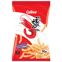 泰国Calbee/卡乐比河童虾条3袋原味虾片薯条休闲零食小吃膨化膨化