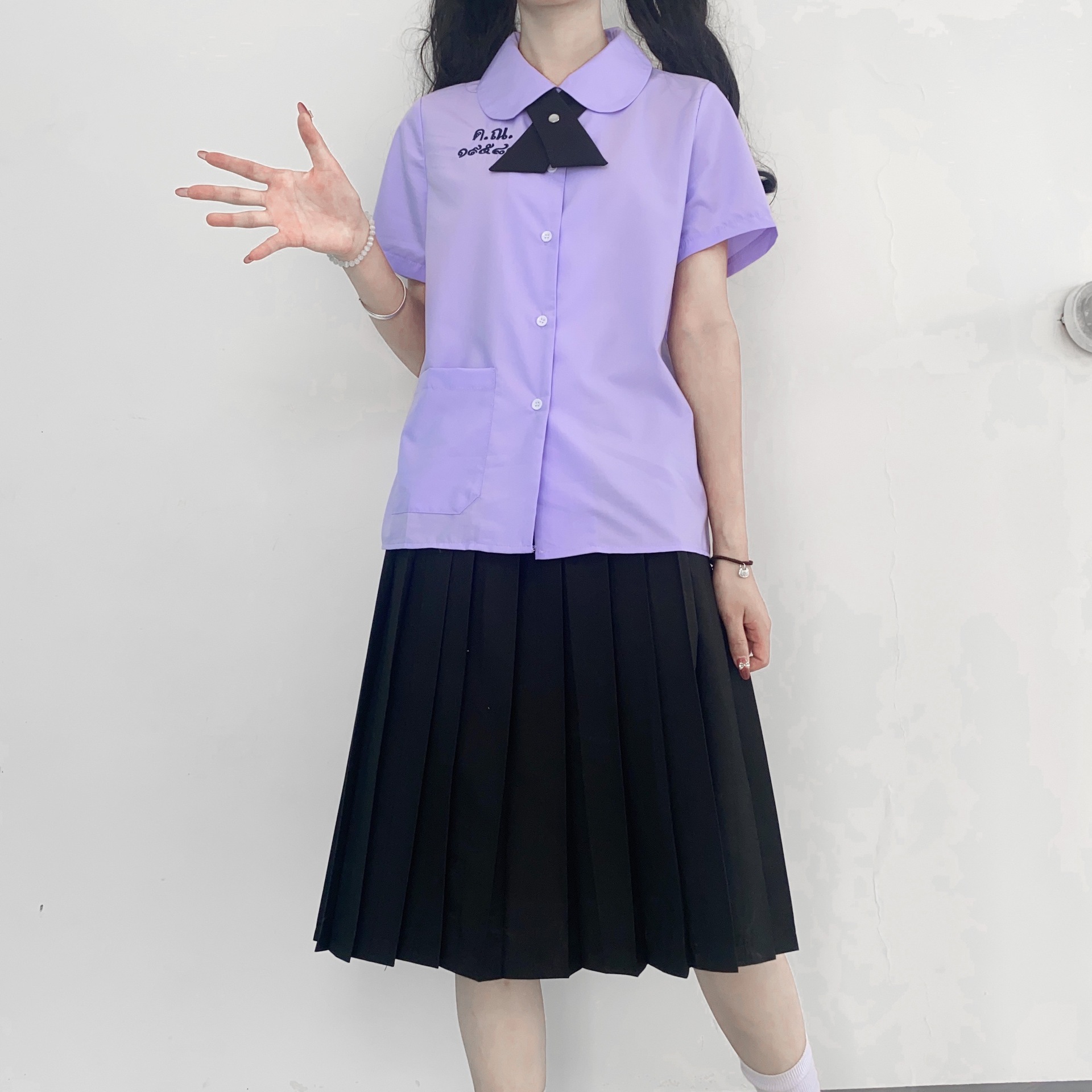 泰国校服娜诺禁忌女孩小水同款衬衫 裙子夏季泰式校服