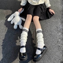 JK袜套跨境新款护套针织条纹Lolita袖套洛丽塔针织可爱暖脚袜套袜