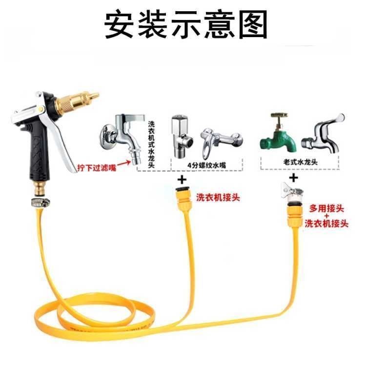 洗车水枪套装家用高压水枪刷车套装汽车洗车器冲车喷枪头浇花水管