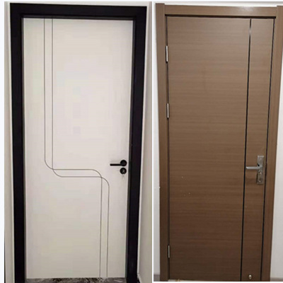 室内卧室套装门生态烤漆木门实木复合房间门现代简约出租房宾馆门