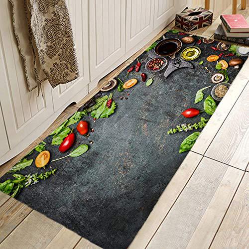 Nordic Instagram Style Kitchen Mat Doormat and Foot Mat Bath Mat Flannel Hydrophilic Pad Bathroom Non-Slip Mat Factory Direct Sales