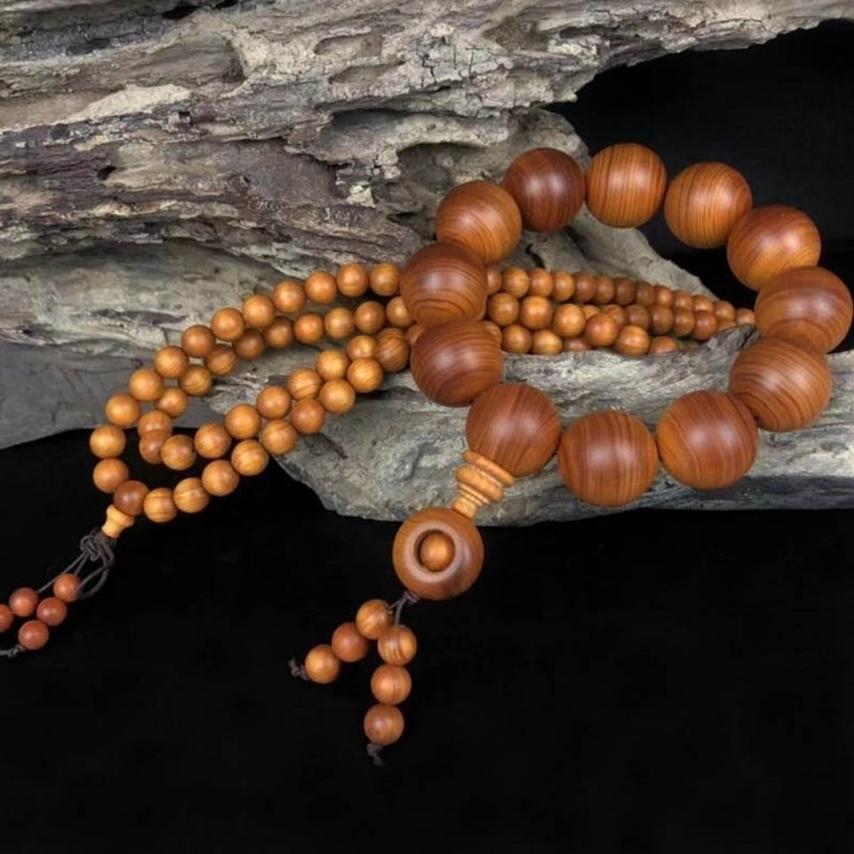 太行陈化料崖柏手串20男士手链黑油老料佛珠木质文玩饰品情侣首饰
