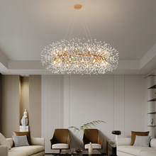 轻奢客厅吊灯简约现代北欧设计师创意个性艺术蒲公英水晶珠餐厅灯