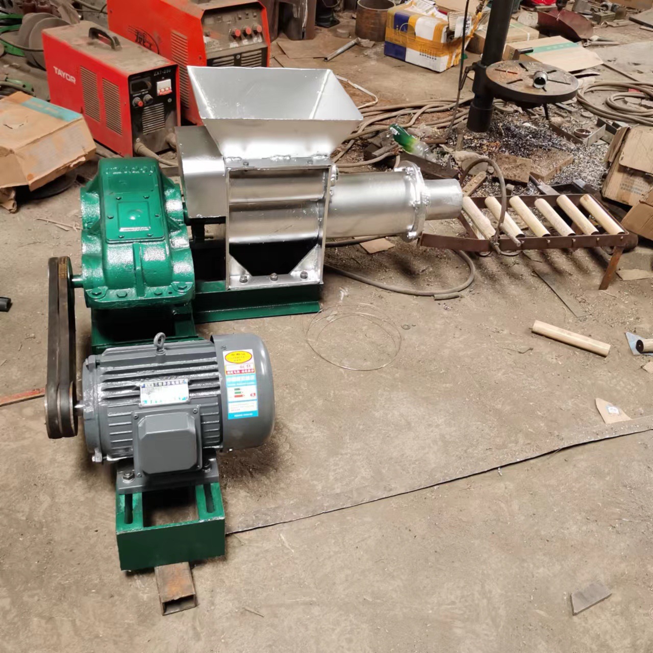 东越生产不锈钢真空练泥机陶瓷真空练泥机小型陶泥陶吧教学挤出机