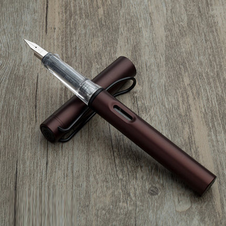 英雄hero钢笔359 极光双头金属钢笔正姿练字学生墨水笔办公签字笔