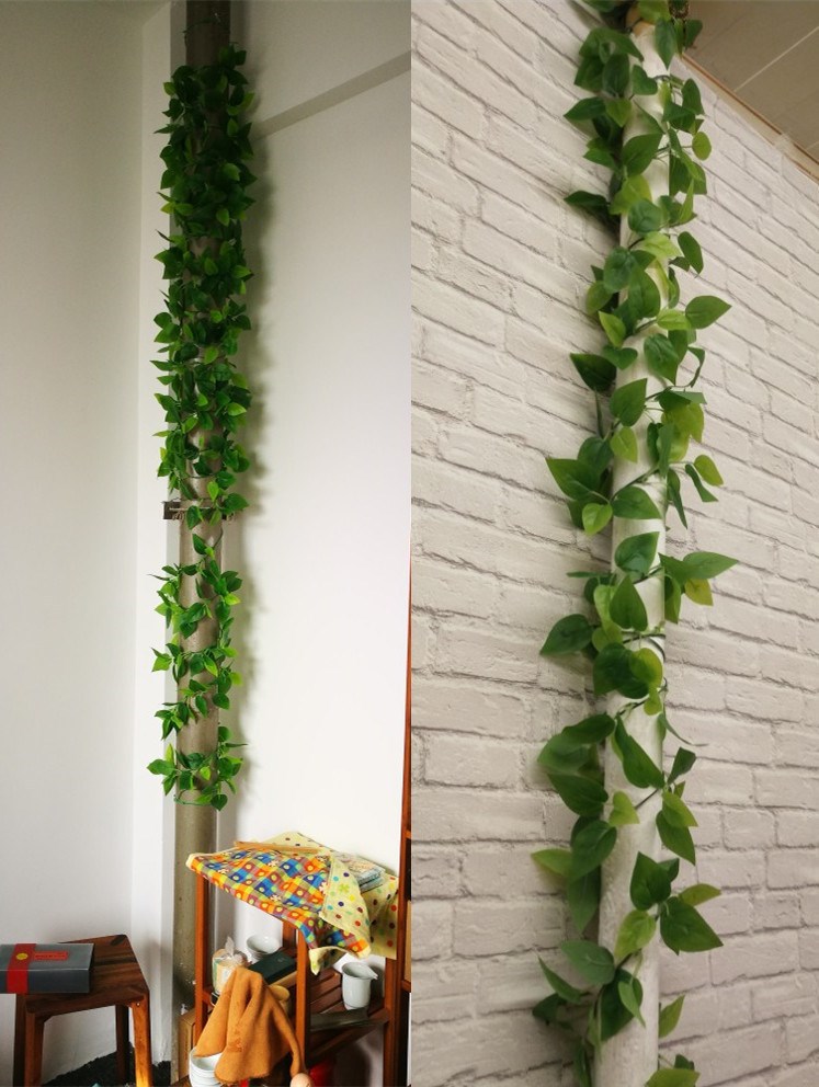 空调管装饰北欧管子装饰品创意遮盖水管道遮挡电线缠绕花藤条塑料