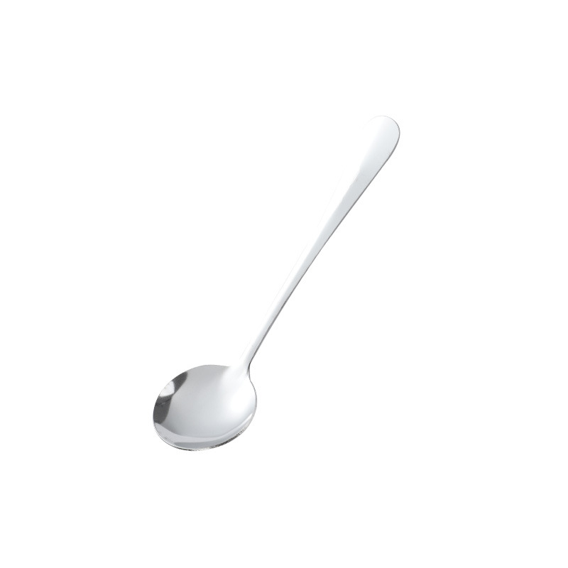 New Stainless Steel Soup Ladle Spoon Spoon Spoon Household Soup Drinking Spoon Watermelon Spoon Cafeteria Restaurant Eating Spoon Cutlery