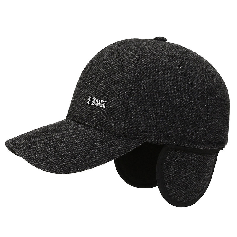 New Hat Men's Autumn and Winter Simple Fashionable Warm Peaked Cap Middle-Aged and Elderly Sun Hat Outdoor Baseball Cap Men