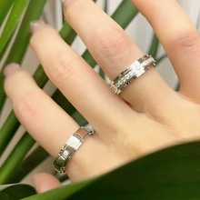 日本珠宝 品牌cartier卡地亚中古经典三环750三色金戒指54号8.