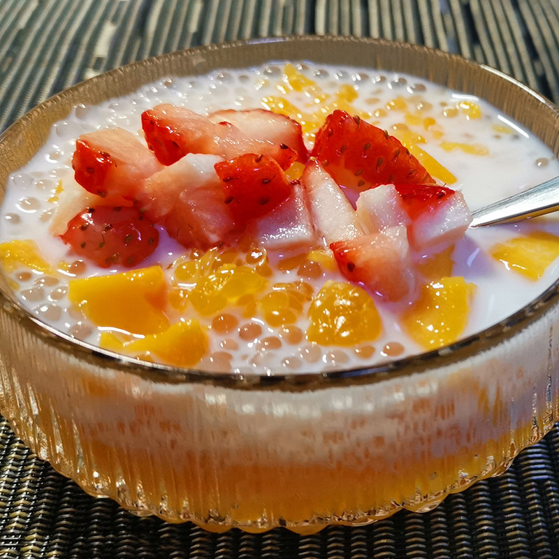 泰国西米小白西米水果捞芋圆烧仙草西米露手工奶茶店专用原材料纯