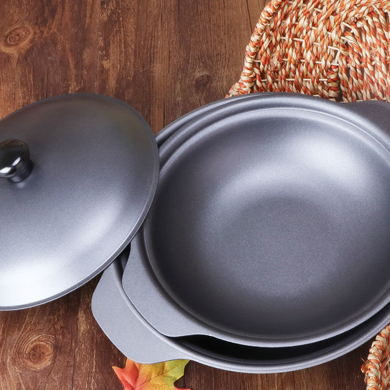 干锅专用锅黄焖鸡米饭煲仔饭生铁砂锅巴饭铸铁耐烧锅巴饭不沾铁砂