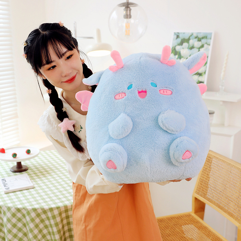 Cute Fat Pudgy Dragon Doll Plush Toys Wholesale Children Doll Ragdoll Dragon Year Mascot Pillow Female